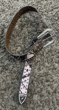 Nocona Belt Co. Girls So 24 Stunning Crystal Embellished Pink Belt