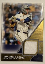 2026 Topps Series 1 Major League Material Relic Christian Yelich Brewers MLM-CYE