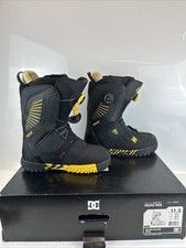 Stivali da snowboard DC Travis Rice Double BOA da uomo taglia US 11,5 nero/giallo