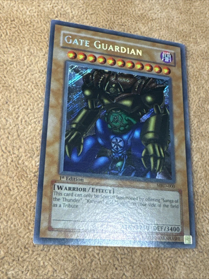 🔥 ENGLISH YUGIOH Gate Guardian MRD-000 SECRET Metal Raiders 1st Edition VLP #1 - Image 2 of 4