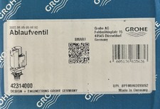 Grohe Toilet Cistern Dual Flush Valve AV1 for Eau2 Rapid SL 42314000 (42314 000)