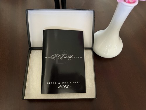 P. Diddy 2002 Birthday Party Invite - Black and White Ball - Sean Combs  Bad Boy
