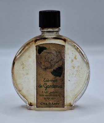 Cheramy Essence d' Gardenia Perfume Bottle Made In France Vintage (Empty Bottle)