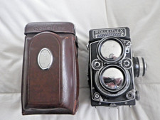 Rolleiflex 2.8E Planar Lens - Working Meter - Leather Case and Lens Cap