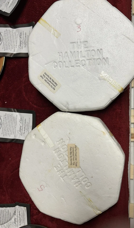 Juego completo de 12 platos de Star Wars de héroes y villanos colección Hamilton certificado de autenticidad Foto 4 de 4