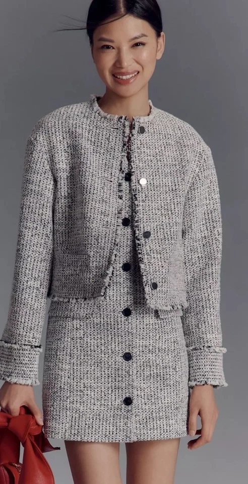 Theory Mod Tweed Jacket Large Retails $545 - Image 2 of 4