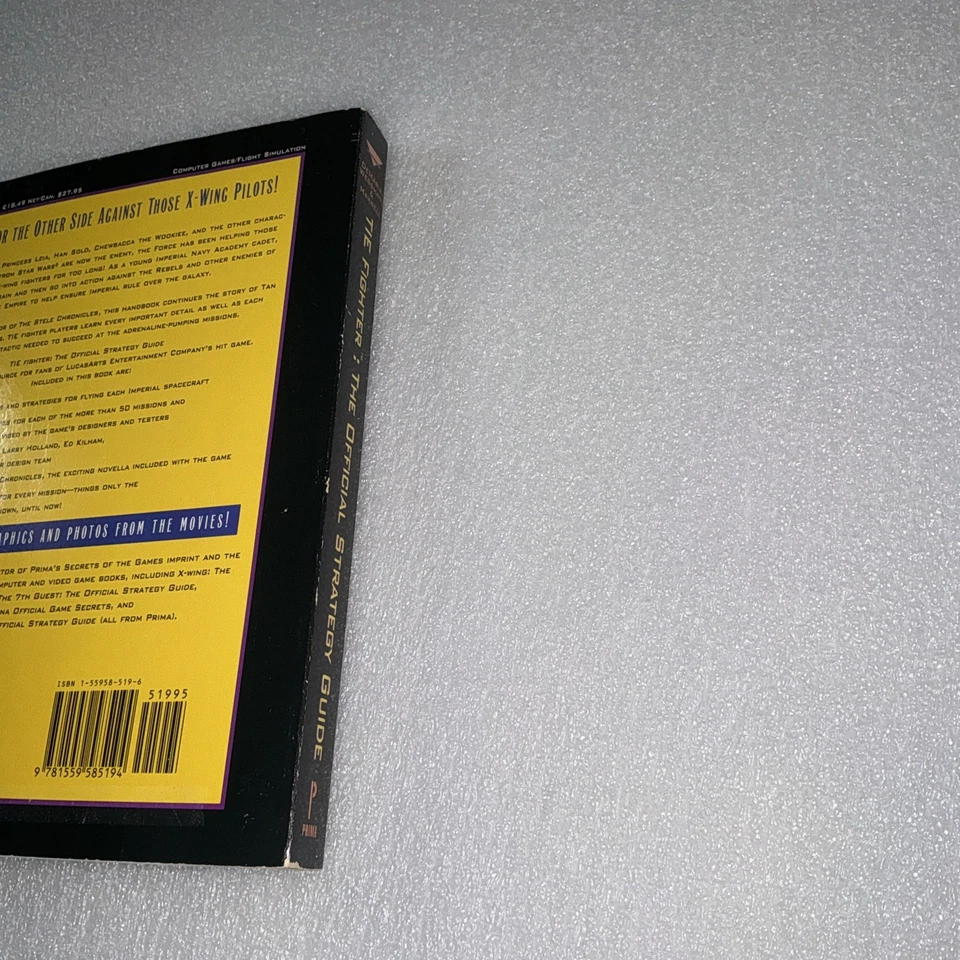 Star Wars Tie Fighter The Official Strategy Guide 1994 Prima Lucas Arts Games Gc - Image 3 of 4
