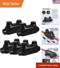 Heavy-Duty 2/0-6 AWG Insulated Inline Connectors with Wear-Resistant Design