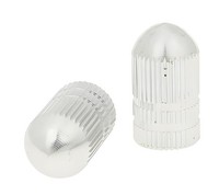 Ventilkappen Set Bullet Silber FüR Universal FüR Motofino Motomojo Roketa Tauris