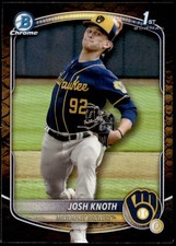 2025 Bowman #BCP-136 Josh Knoth Chrome Prospects Reptilian Refractor E1