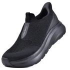 Men's Wide Toe Box Road Shoes Hands Free Slip On Running Sneaker Arch Support