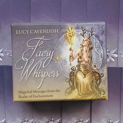 Faery Whispers Mini Orakel Kartendeck Von Lucy Cavendish, 55 Karten Blau Angel