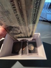 Coin collection. Silver! 1856-1876. Large cent + old bills.