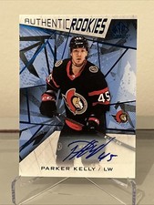 2021-22 SP Game Used Authentic Rookies Auto Parker Kelly #183 Ottawa Senators