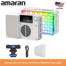Amaran Ace 25c Pocket RGBWW LED Light Boost Mode Up to 32W Full-Color Light