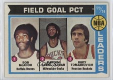 1974-75 Topps Bob McAdoo Kareem Abdul-Jabbar Rudy Tomjanovich #146 HOF 14ww