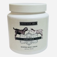 Beekman 1802 PURE GOAT MILK Whipped Body Cream JUMBO SIZE 24oz/710ml NEW SEALED