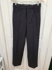 Banana Republic Womens Black Solid Wool Poly Dress Pants Size 2 New All Season