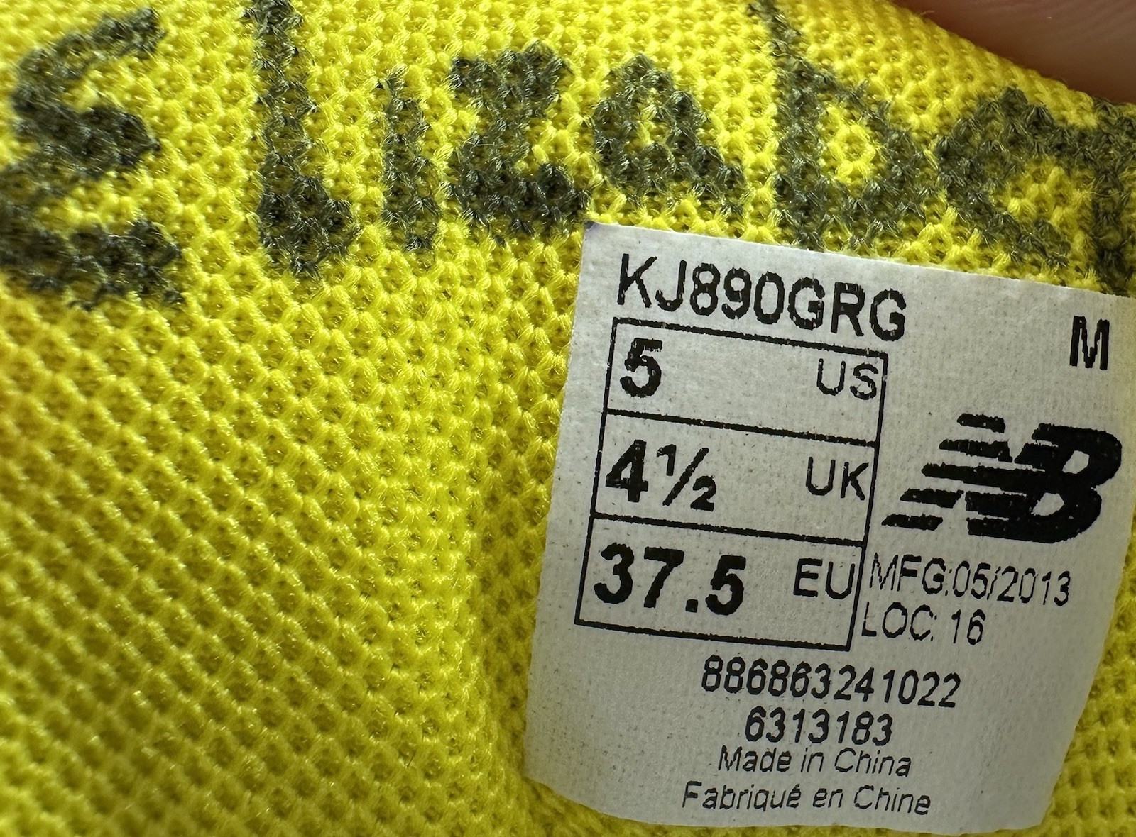 New Balance Elizabeth Big Kids Multicolor Lace Up Shoes KJ890GRG Sz 5 image 6