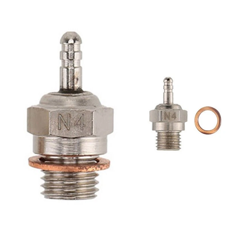 5Pack 70117 Hot Super Glow Plug #4 N4 1/10 RC Car Redcat For Himoto HSP B - Image 4 of 4