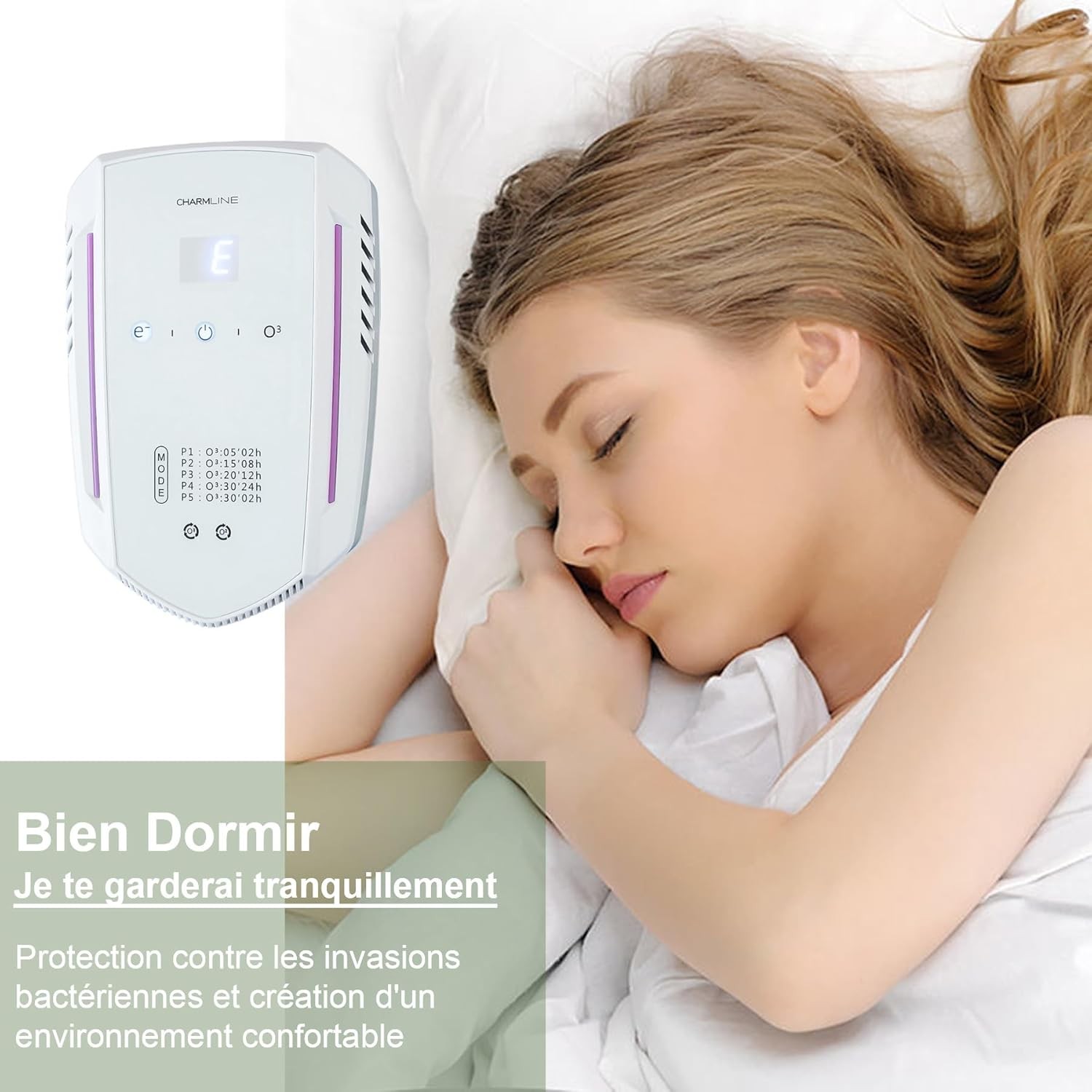 Purificateur d'air ozone et ions négatifs avec diffuseur compact - 3