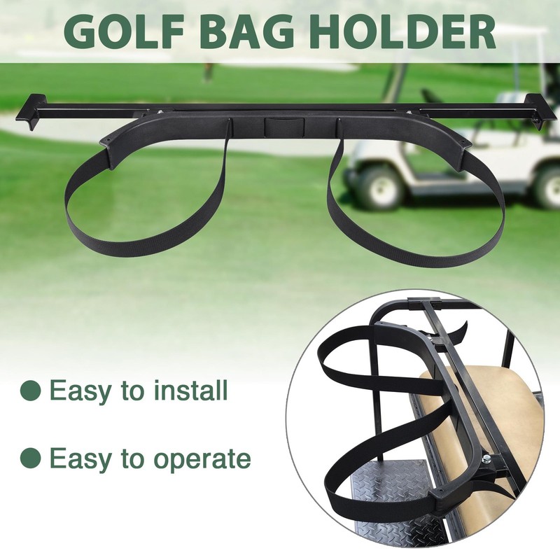 Universal Golf Bag Holder Bracket Attachment Cart Rear Seat Yamaha EZGO Club Car
