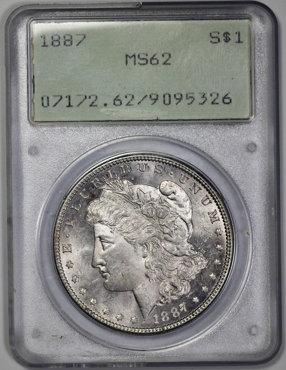 アメリカ　モルガンダラー銀貨1887 MS-62 PCGS PCGS MS62』モルガンダラー銀貨（1886年）｜Yahoo!フリマ（旧PayPay