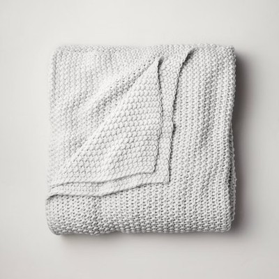 Casaluna Chunky Knit Throw Blanket Bedding Blanket Midweight Sweater Knit
