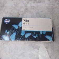 2023 GENUINE HP 730 GRAY 300ml CARTRIDGE P2V72A DESIGNJET T1600 T1700 T2600 NEW