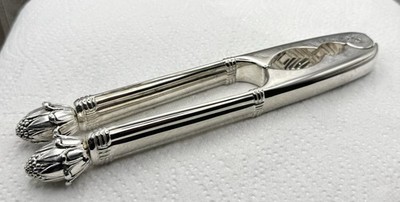 1960 s Set of Silver-Plated Nutcracker with Acorn Finials - Sea-Food Use Too
