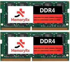 32GB 2X16GB DDR4 3200MHz PC4-25600 2RX8 260PIN SO-DIMM MEMORY RAM FOR LAPTOPS