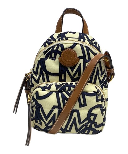 MONCLER Shoulder Bag G109B5L60010 Ivory / Navy Women's #TFB22253