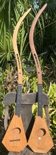 2 VINTAGE POLK A LAY LEE UKULELE GUITARS FOLK ART 1960'S ANTIQUE PETERSON