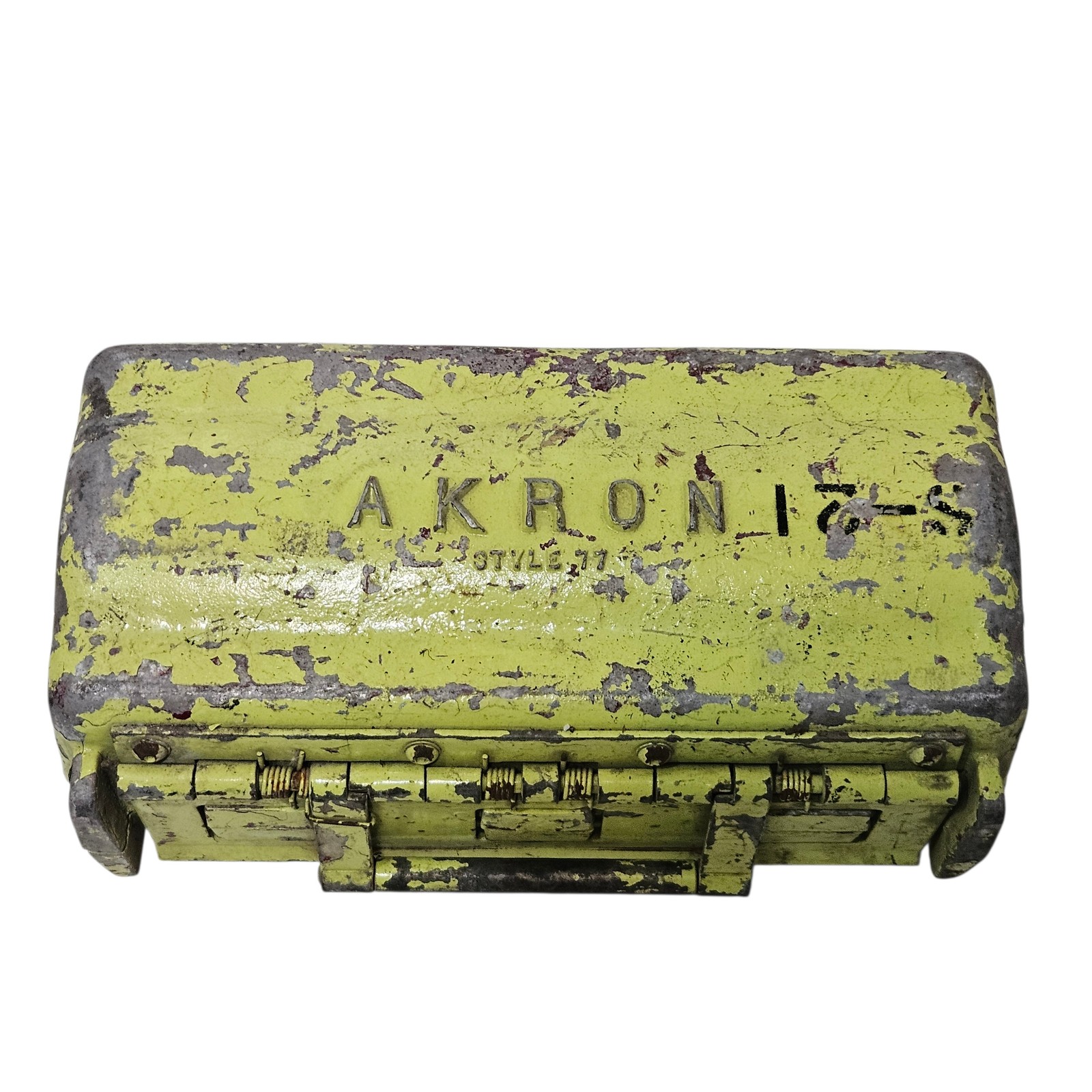 Vintage Akron Brass Fire Hose Jacket Style 77 Sleeve Clamp