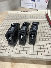 LOT OF 3 Cutler Hammer 20 Amp 15 amp Single Pole Breakers BR120 BR115 Type BR