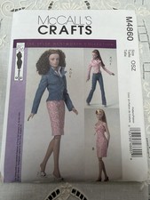 McCalls M4860 Tyler Wentworth Collection 15-1/2  Doll Outfits Pattern New Uncut