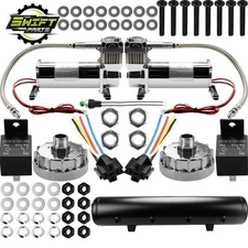 AI-AM-COM580 Air Suspension Compressor 5 Gal Air Tank 180psi Off Pressure Switch