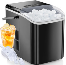 Máquina de Hielo 26Lb/24H Portátil con Asa ...