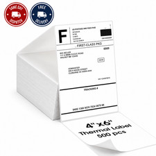 4x6 Thermal Labels 100x150mm Direct Thermal Shipping Postage Labels 100 500