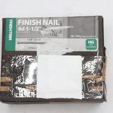 Huttig-Grip Finish Nails Construction Fasteners 1 Lb 4D x 1-1/2" HGN4HGF1