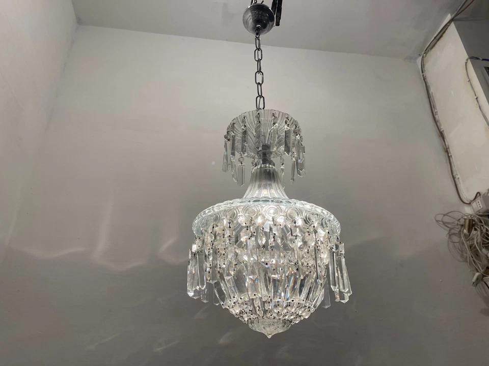 Colgante de luz de cristal de Murano, años 50 Foto 4 de 4