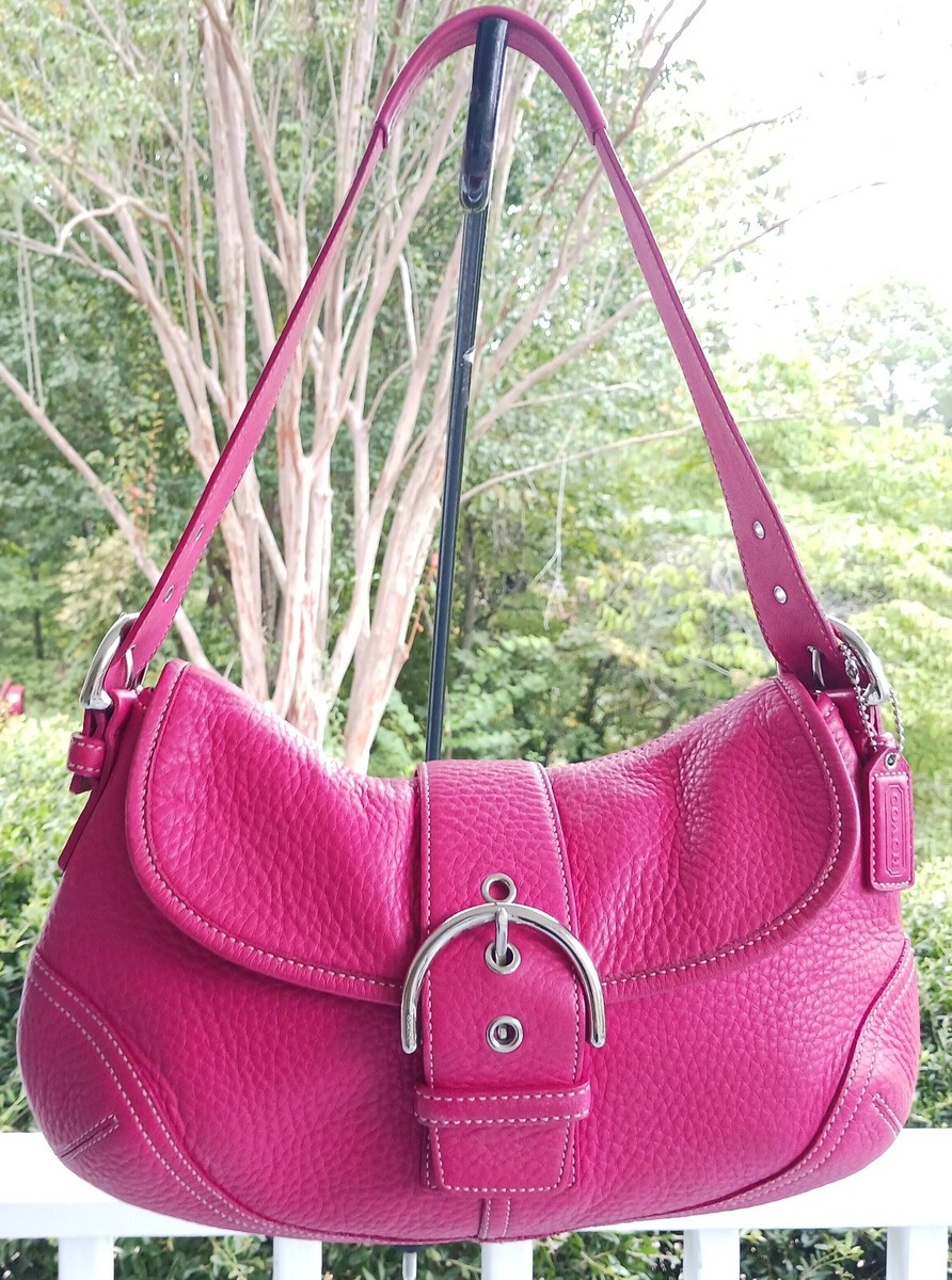 バッグ Coach Signature Soho Shoulder Bag Pink COACH Soho Monogram-jacquard Shoulder Bag in Pink | Lyst