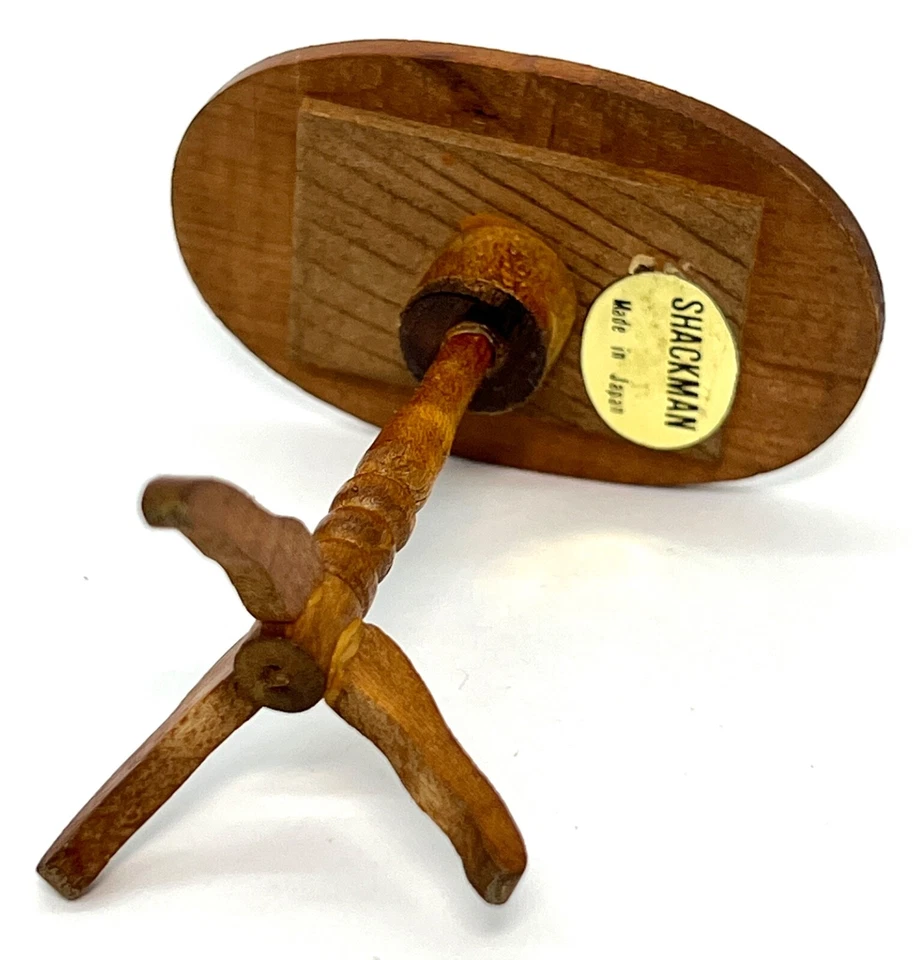 1:12 Shackman Colonial Early American Wooden Pedestal Table Dollhouse Miniature - Image 3 of 4