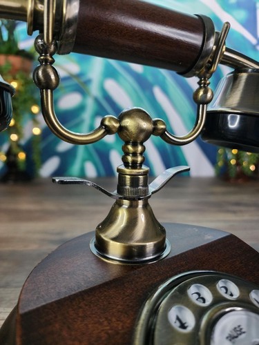 Opis 1921 Cable A Wood Rotary Phone, Vintage Retro Style Phone, Antique Style - Picture 10 of 10