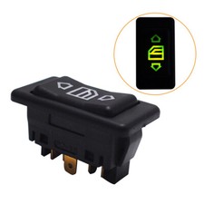 1x Black DC12V/24V Auto Car Power Window Switch Lamp 6pin 20A ON/OFF SPST Rocker
