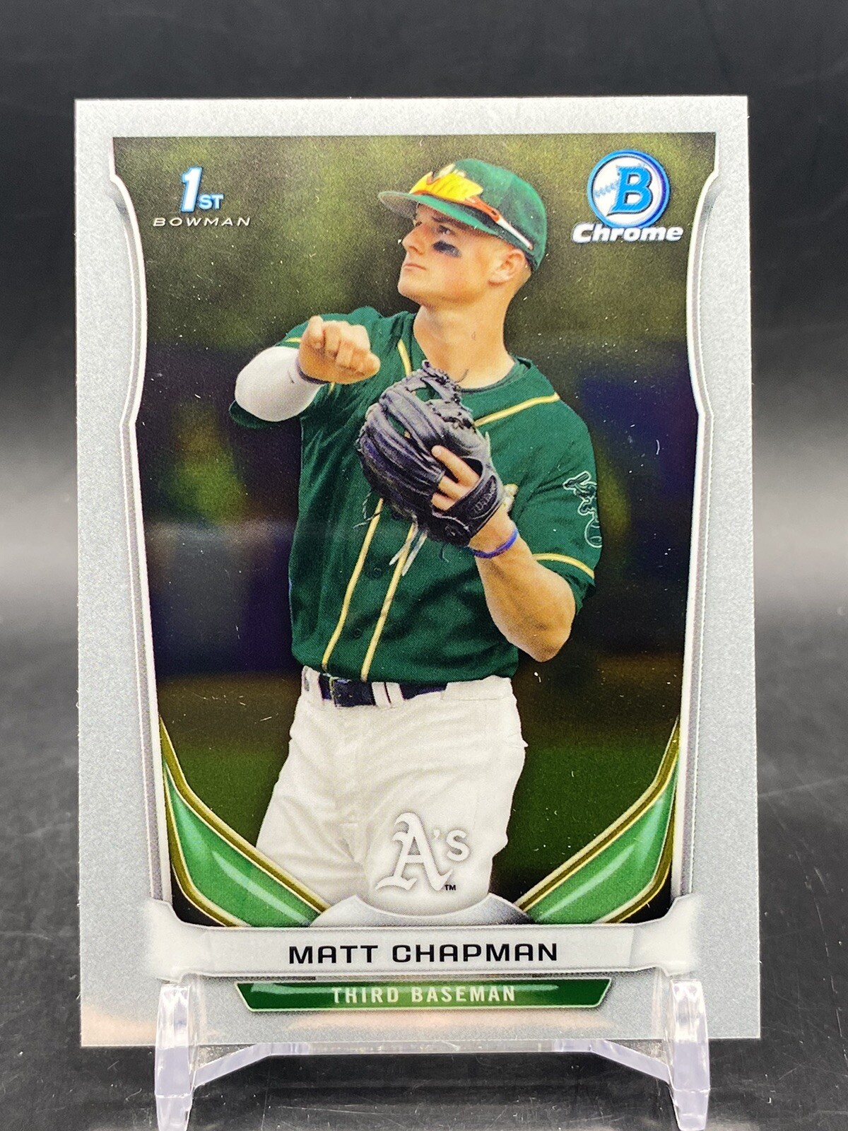 2014 Bowman Draft Picks Chrome 1st Matt Chapman #CDP21 Oakland A's Rookie Card