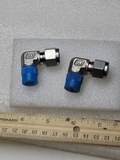 DK-LOK 3/8" Tube OD x 1/4" MNPT   Union Elbow Fittings 90° DLM-6-4N-S  Lot Of 2