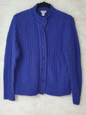 ll bean cable knit cardigan