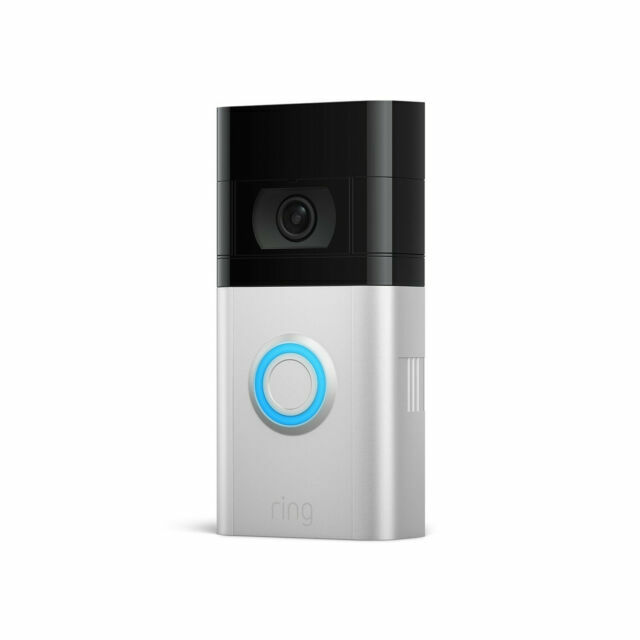 Ring Video Doorbell 4 in Satin Nickel - HD Security Cam with Motion Alerts-image