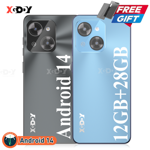 XGODY 24 MP 12+128GB Handy Ohne Vertrag Android 14 Smartphone 4G 2*Sim Face ID
